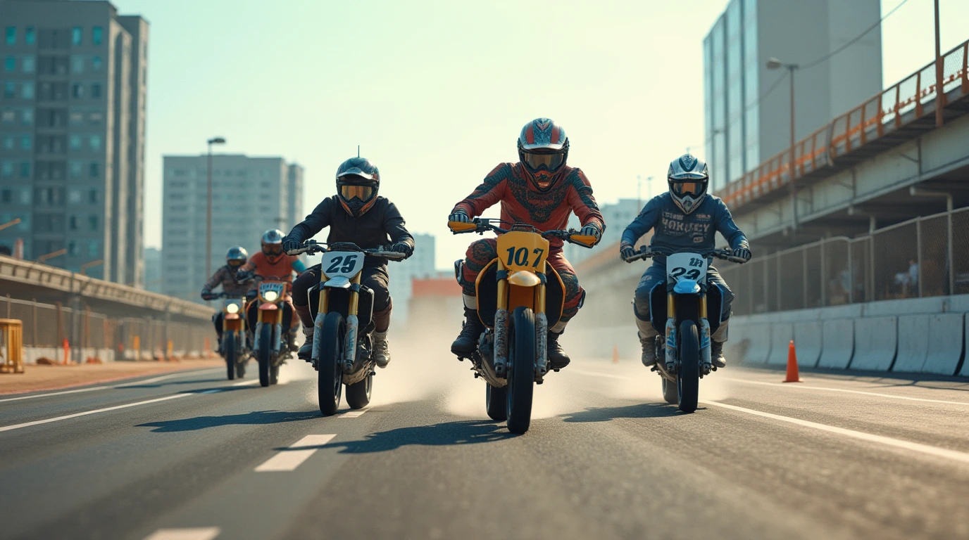 موتور سواری در پیست و هیجان موتورسواری