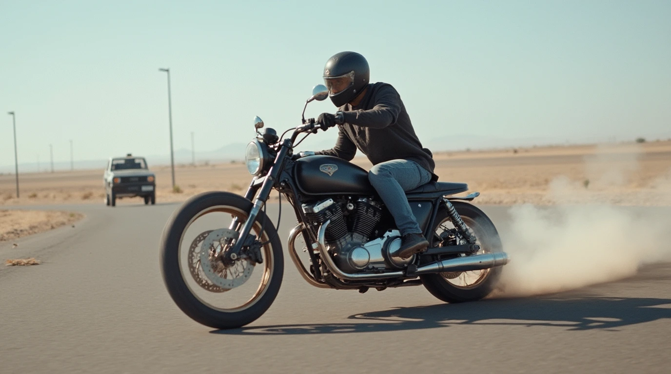 ریپ زدن یک موتور سیکلت