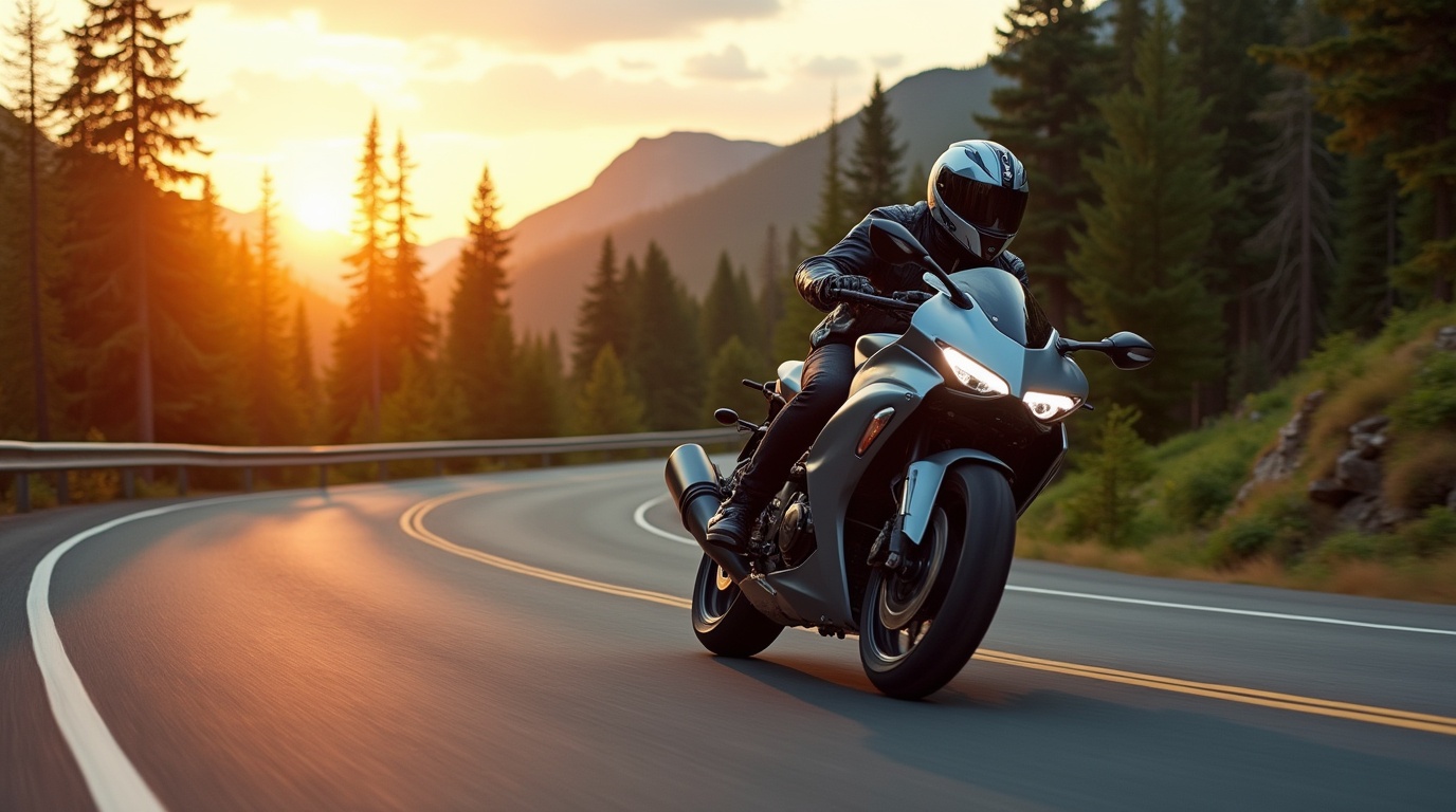 موتور سیکلت انژکتوری در خیابان