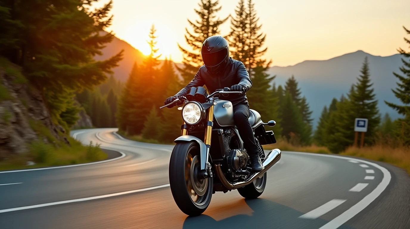 موتور سیکلت انژکتوری در خیابان