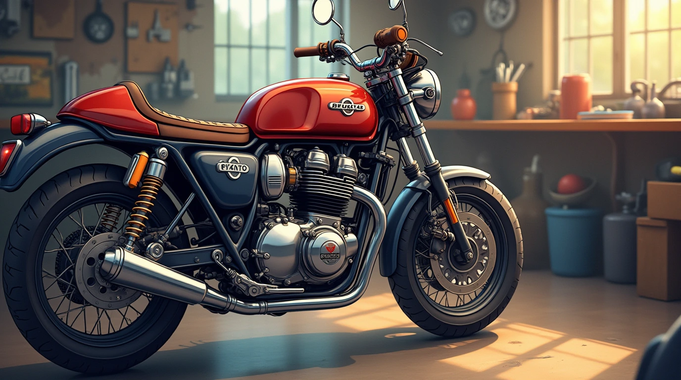 یک موتور از زاویه نزدیک