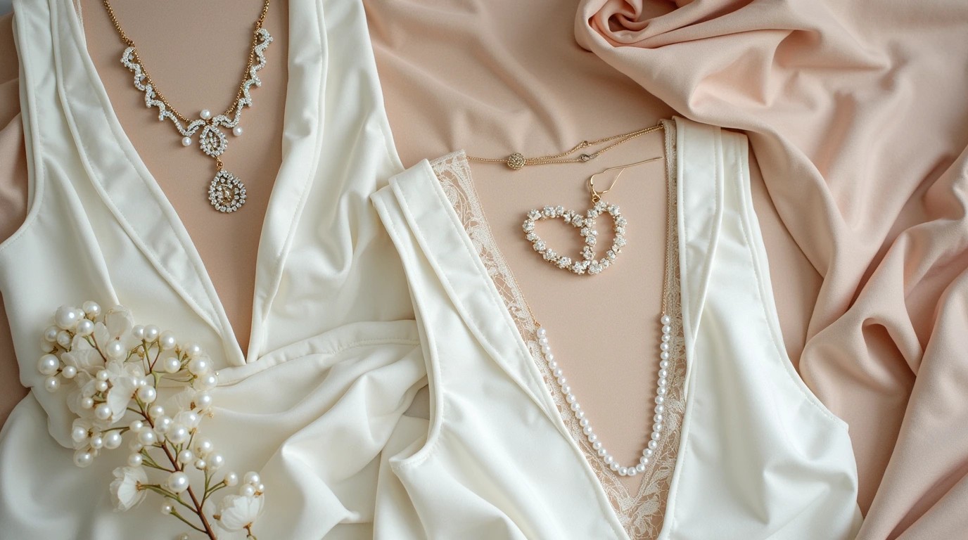 عکس ست کردن لباس های مجلسی با زیورالات 