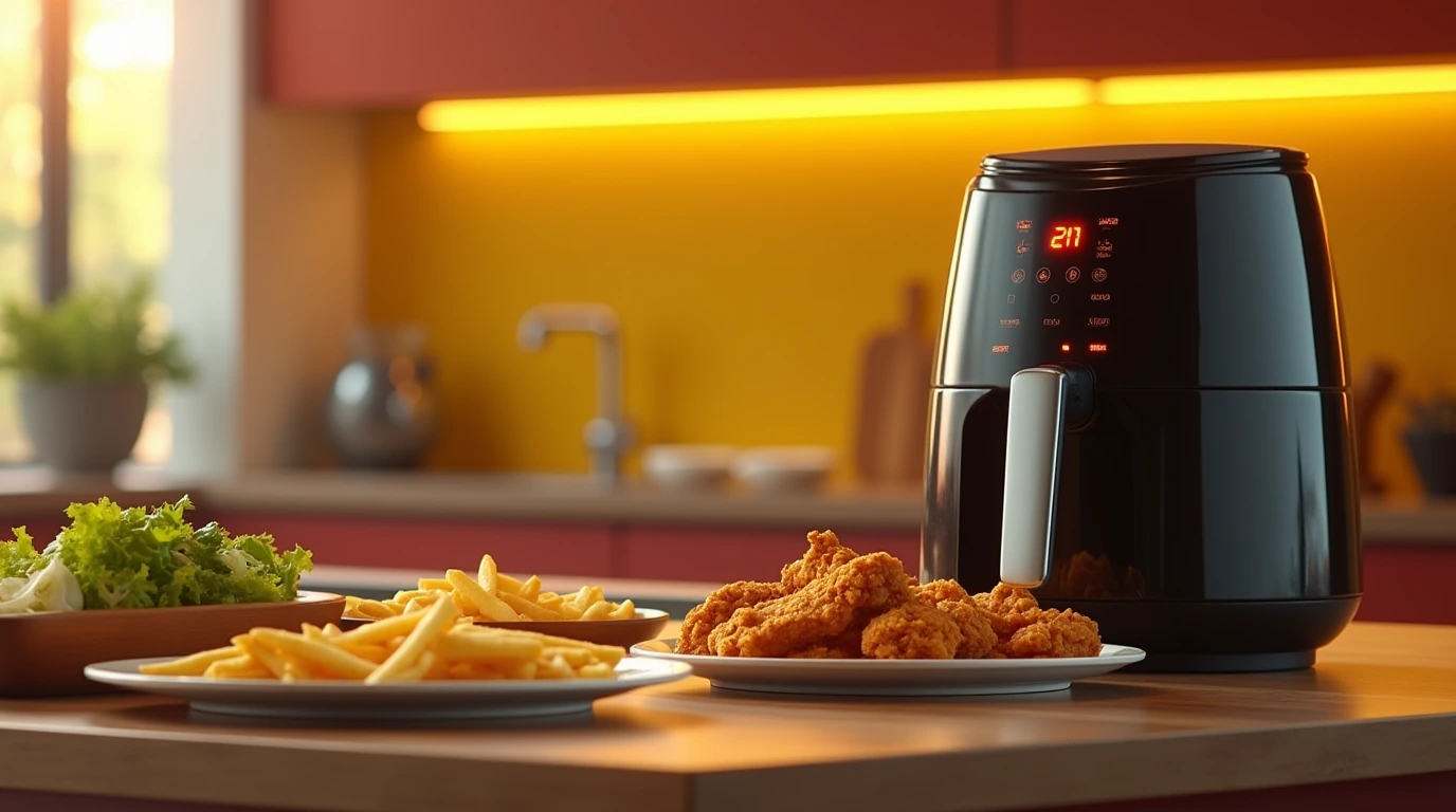 تصویری از سرخ کن در آشپزخانه