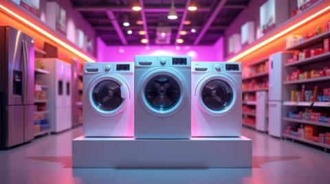 یک فروشگاه ماشین لباسشویی