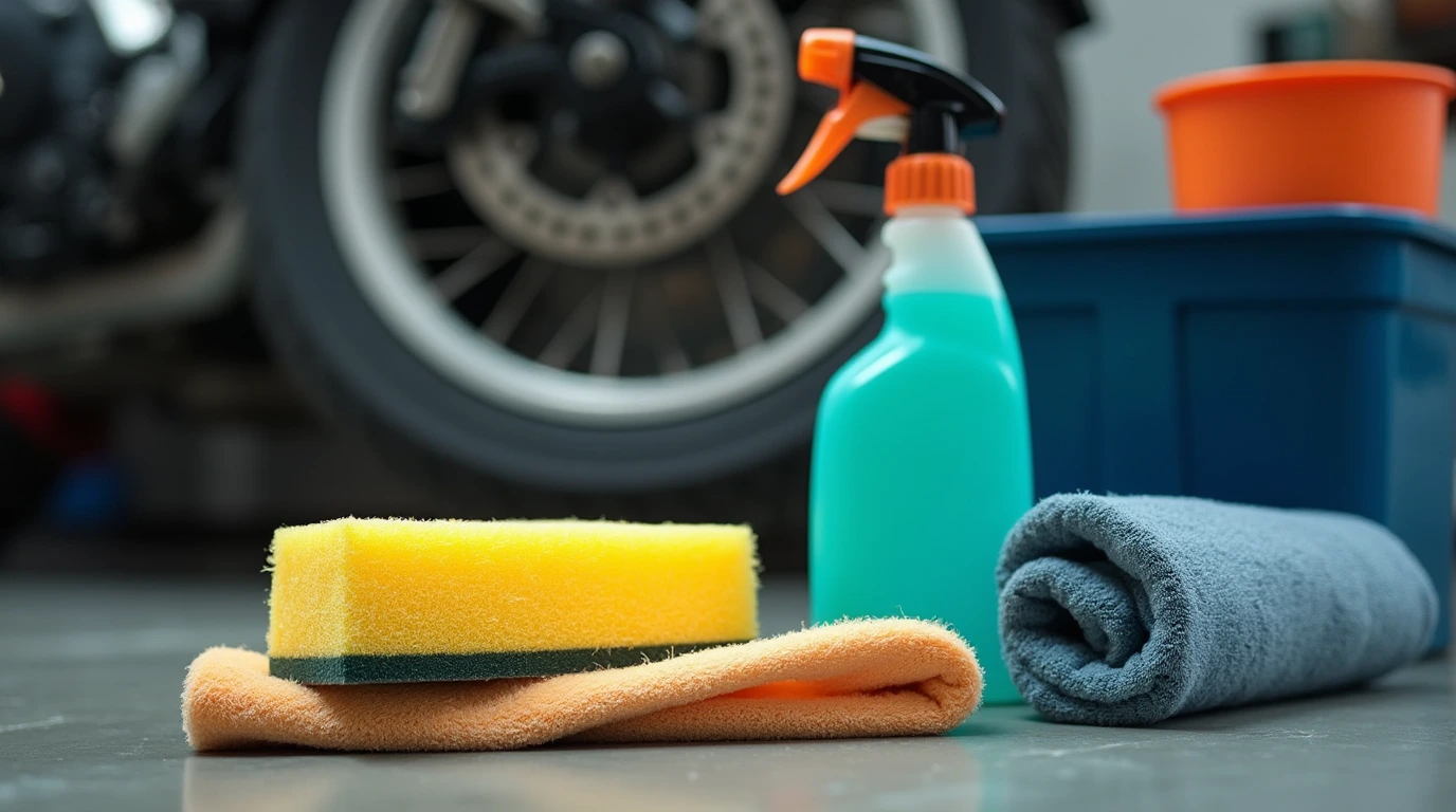 مواد مورد نیاز برای شستشوی موتور سیکلت