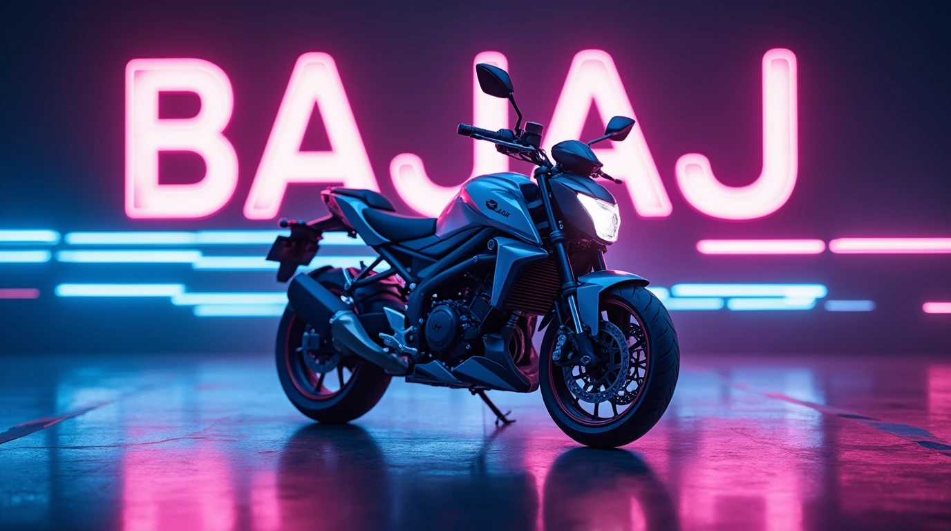 تصویری از موتور سیکلت باجاج