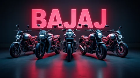 تصویری از موتور سیکلتهای باجاج