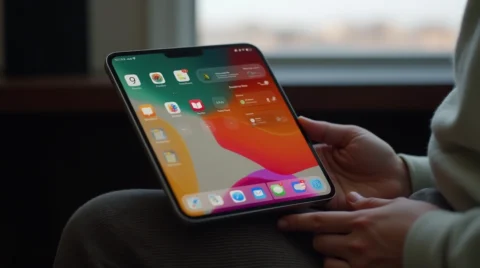 تصویری از گوشی آیفون تاشو اپل