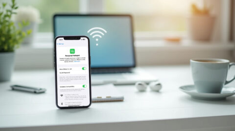 عکسی از تنظیمات هاتاسپات آیفون