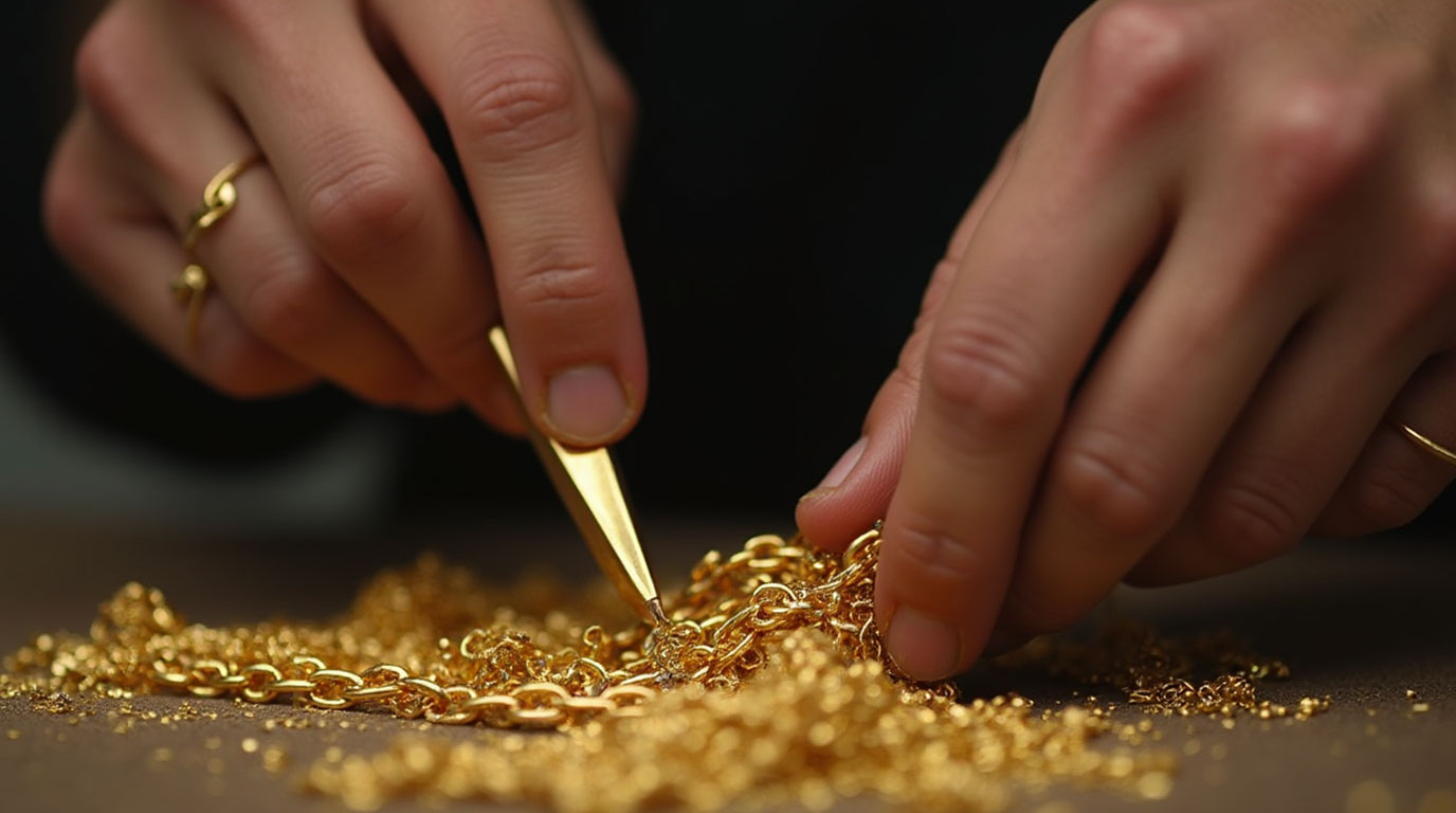 تصویری از ساخت طلا