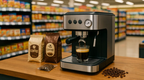 اسپرسو ساز در سوپرمارکت