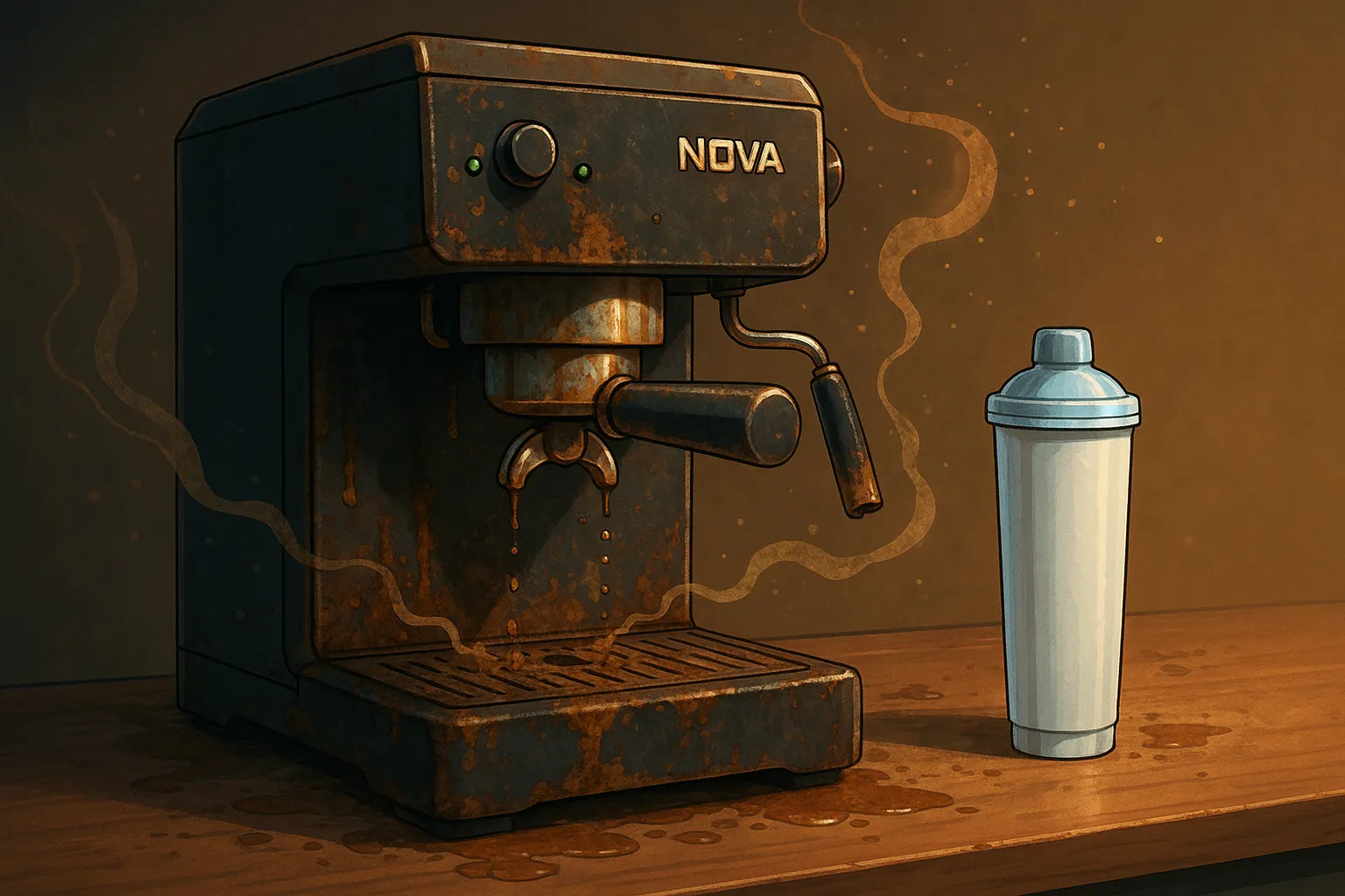 رسوب ذستگاه اسپرسو ساز