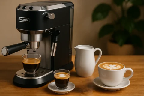 تصویری از اسپرسو ساز و نوشیدنیهایی بر پایه قهوه