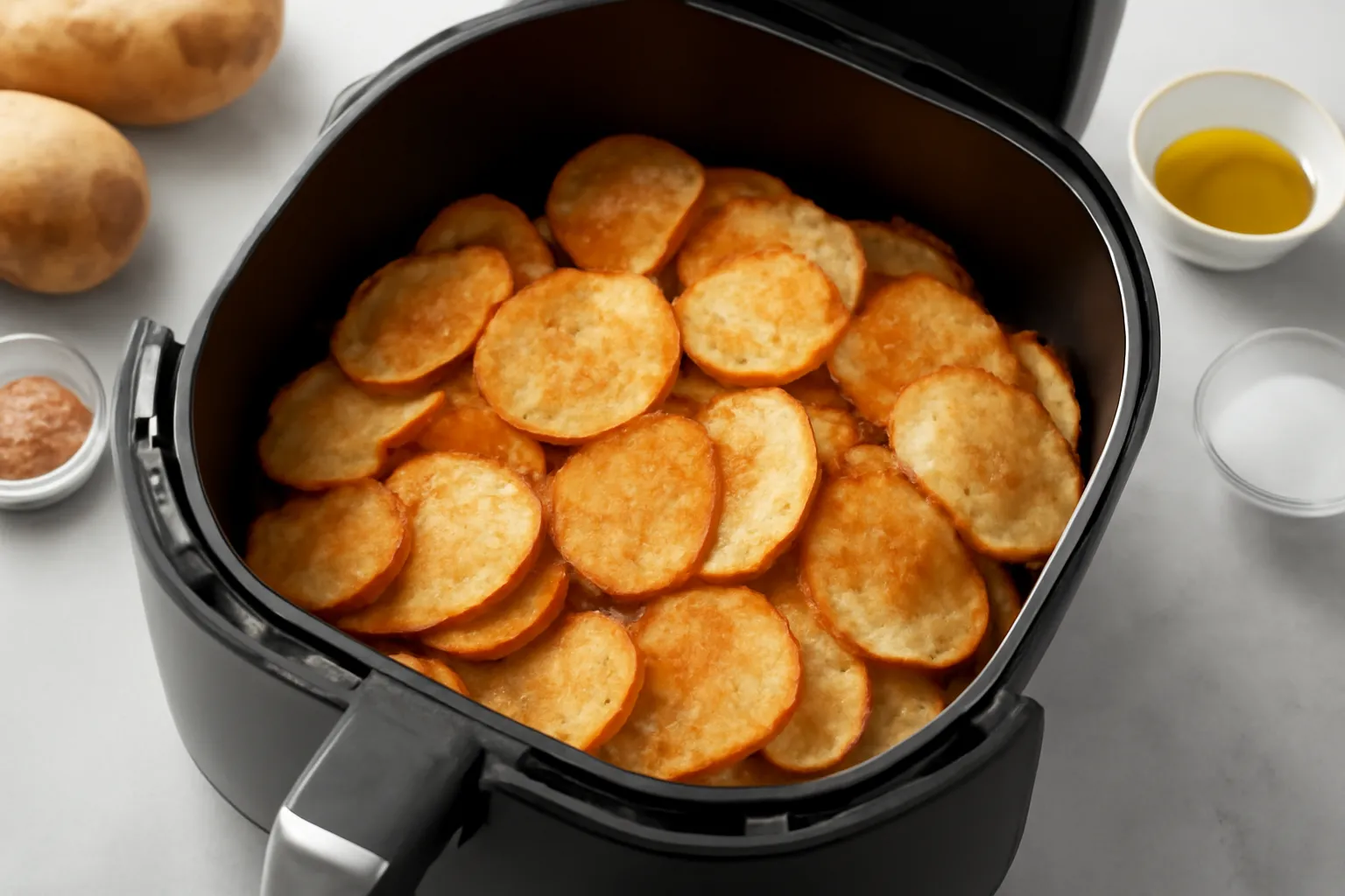 پخت چیپس در سرخ کن