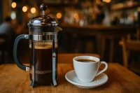 تصویری از قهوه فرانسوی در فرنچ پرس