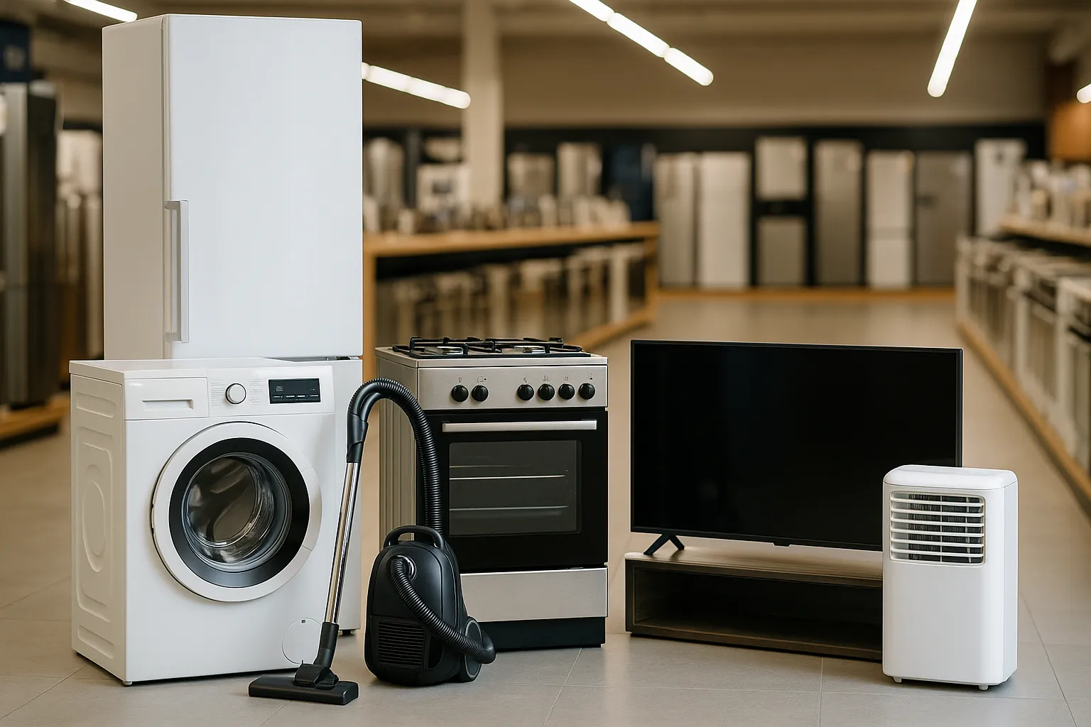تصویری از لوازم خانگی در محیط فروشگاهی