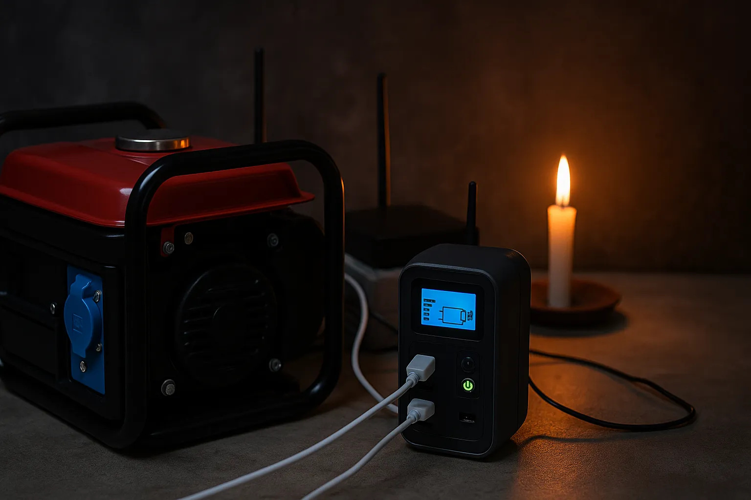 تصویری از اینورتر و ژنراتور