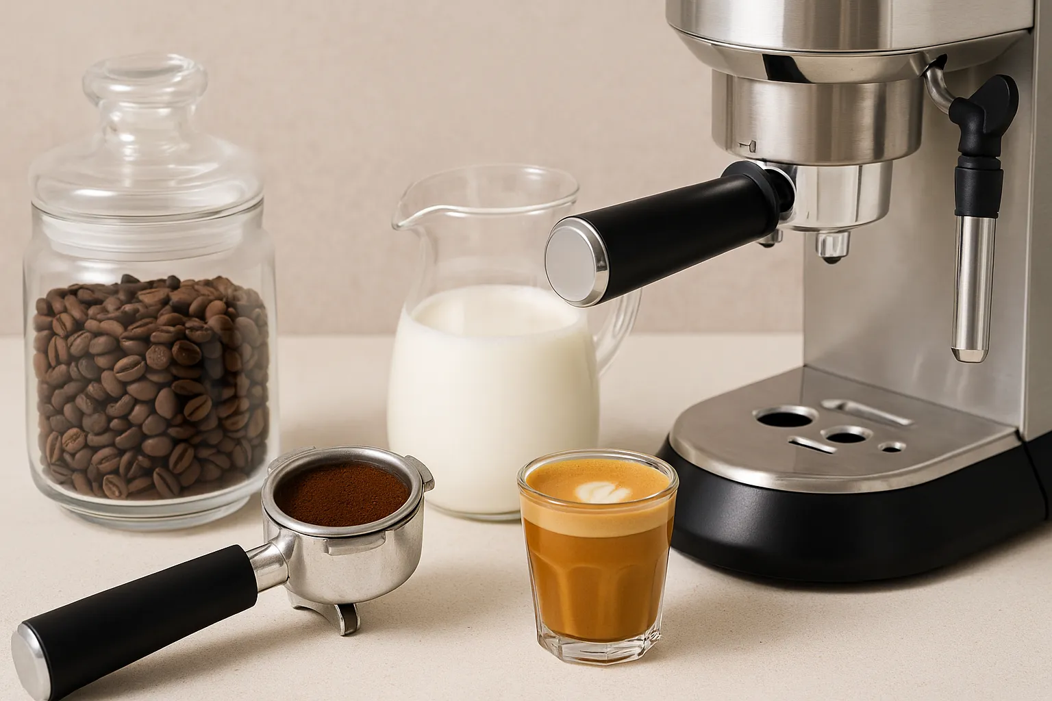 تصویری از مواد لازم برای تهیه کورتادو