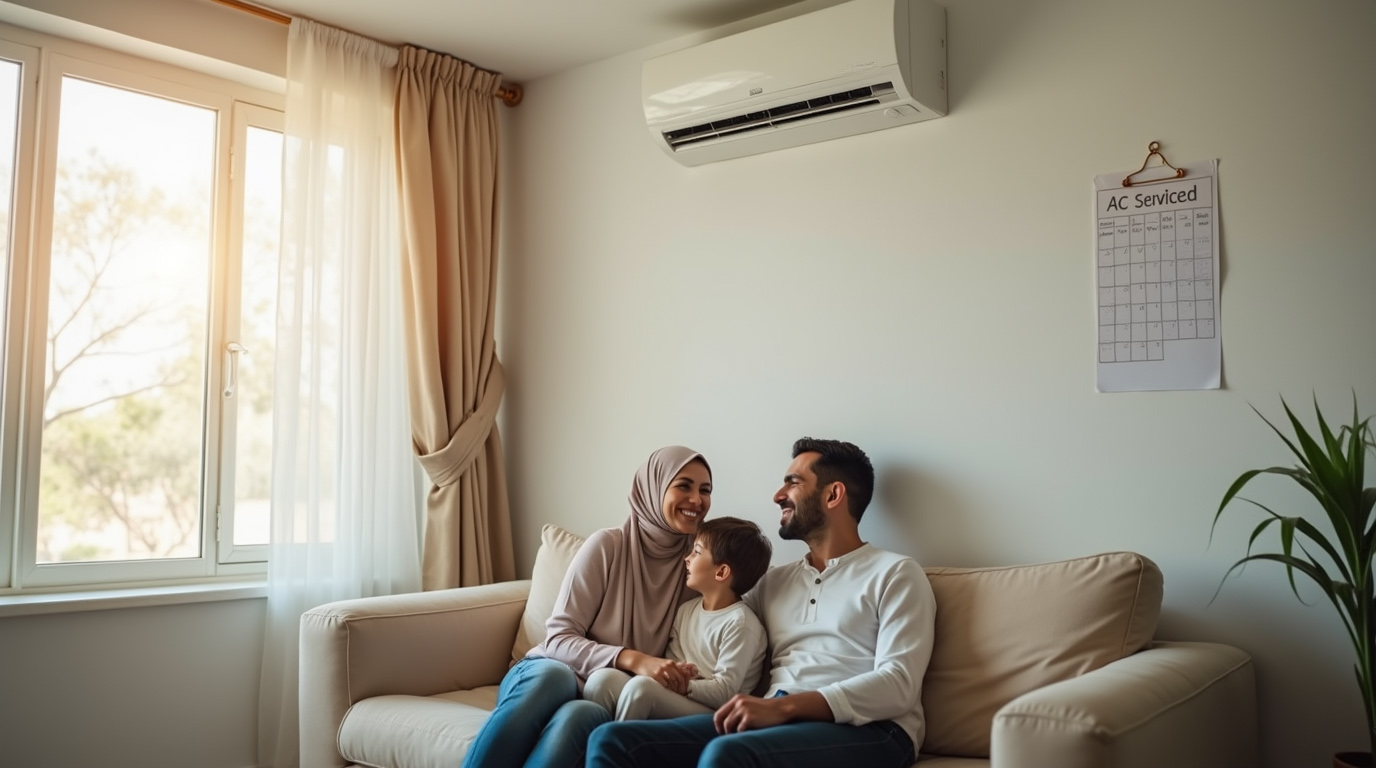 خانه پس از تعمیر و سرویس کولرگازی