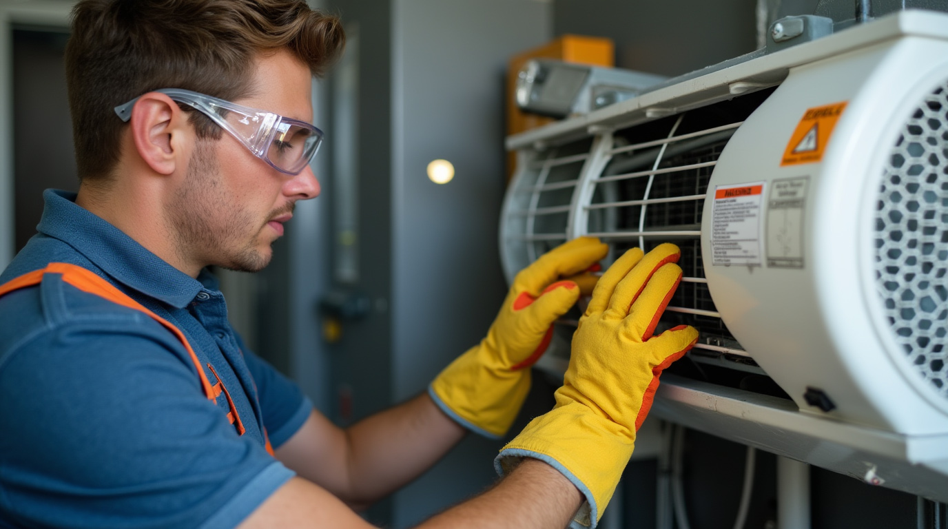 ایمنی در هنگام تعمیر کولر گازی