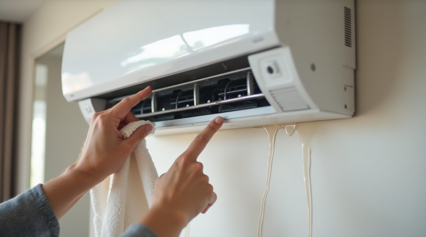 نشت آب در کولر گازی