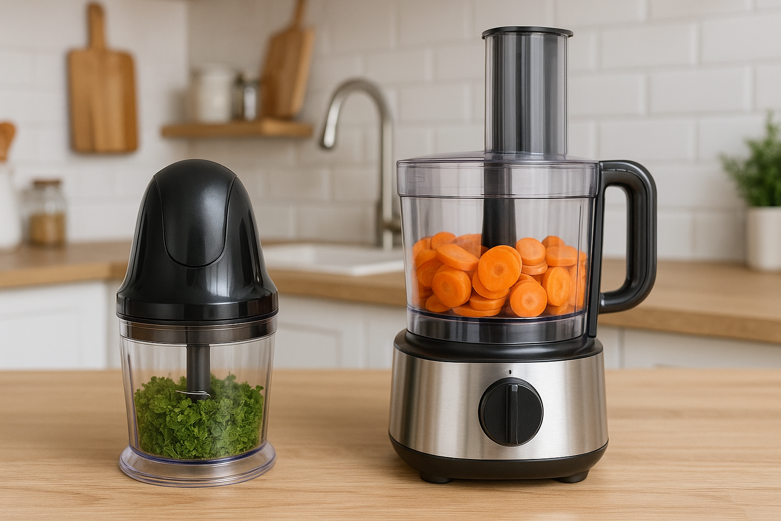 تصویری از خردکن و غذاساز در آشپزخانه