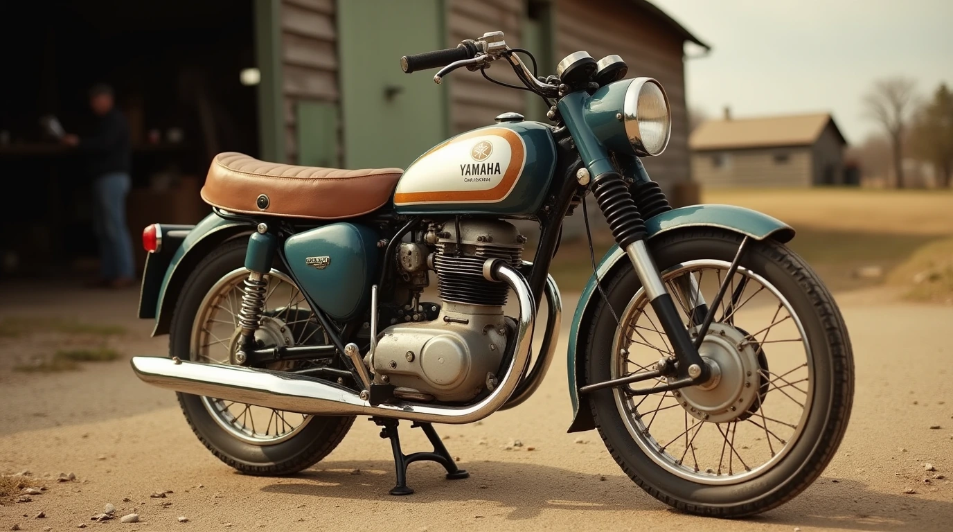 موتورسیکلت قدیمی یاهاما نوستالژی