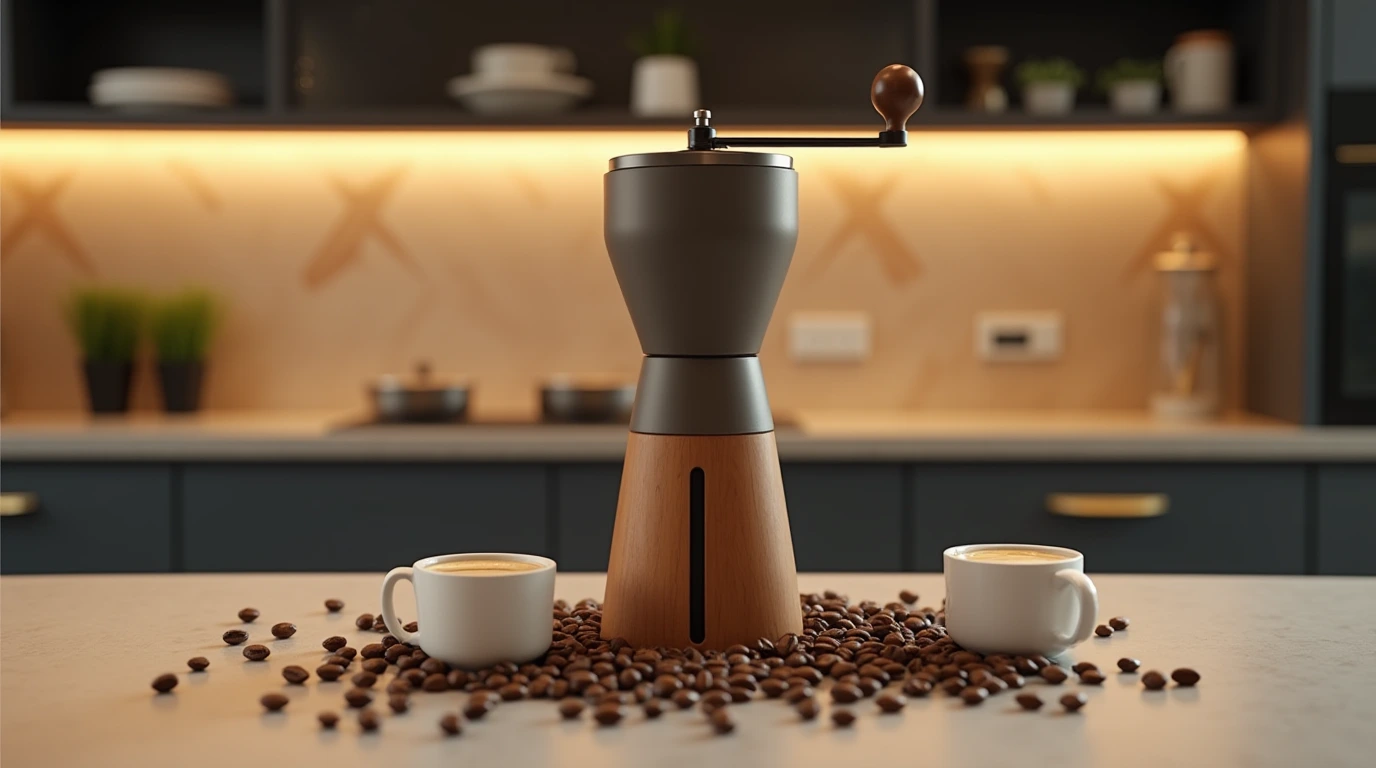 تصویری از آسیاب قهوه دستی