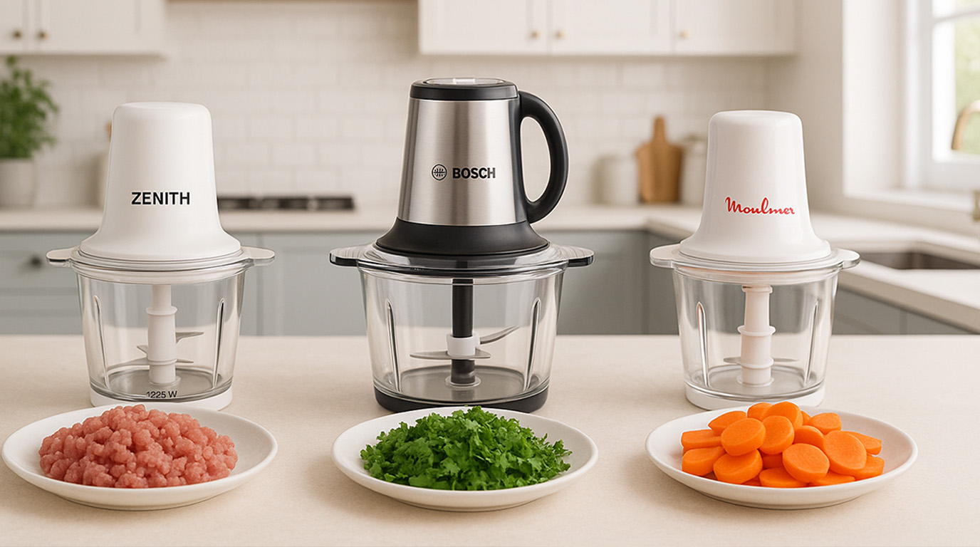 تصویری از سه خردکن برقی در کنار هم