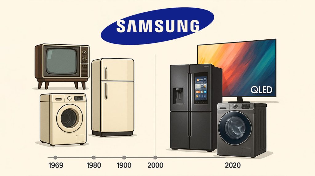 تاریخچه برند لوازم خانگی سامسونگ