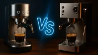 تصویری از تفاوت اسپرسو ساز نیمه صنعتی و خانگی
