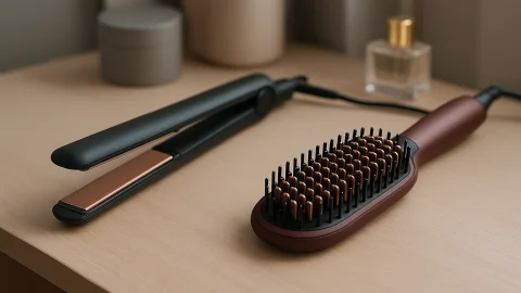 تصویری از اتو مو و برس حرارتی