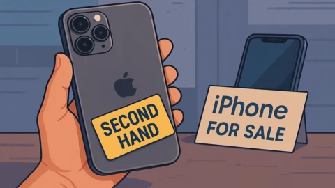 تصویری از گوشی آیفون دست دوم