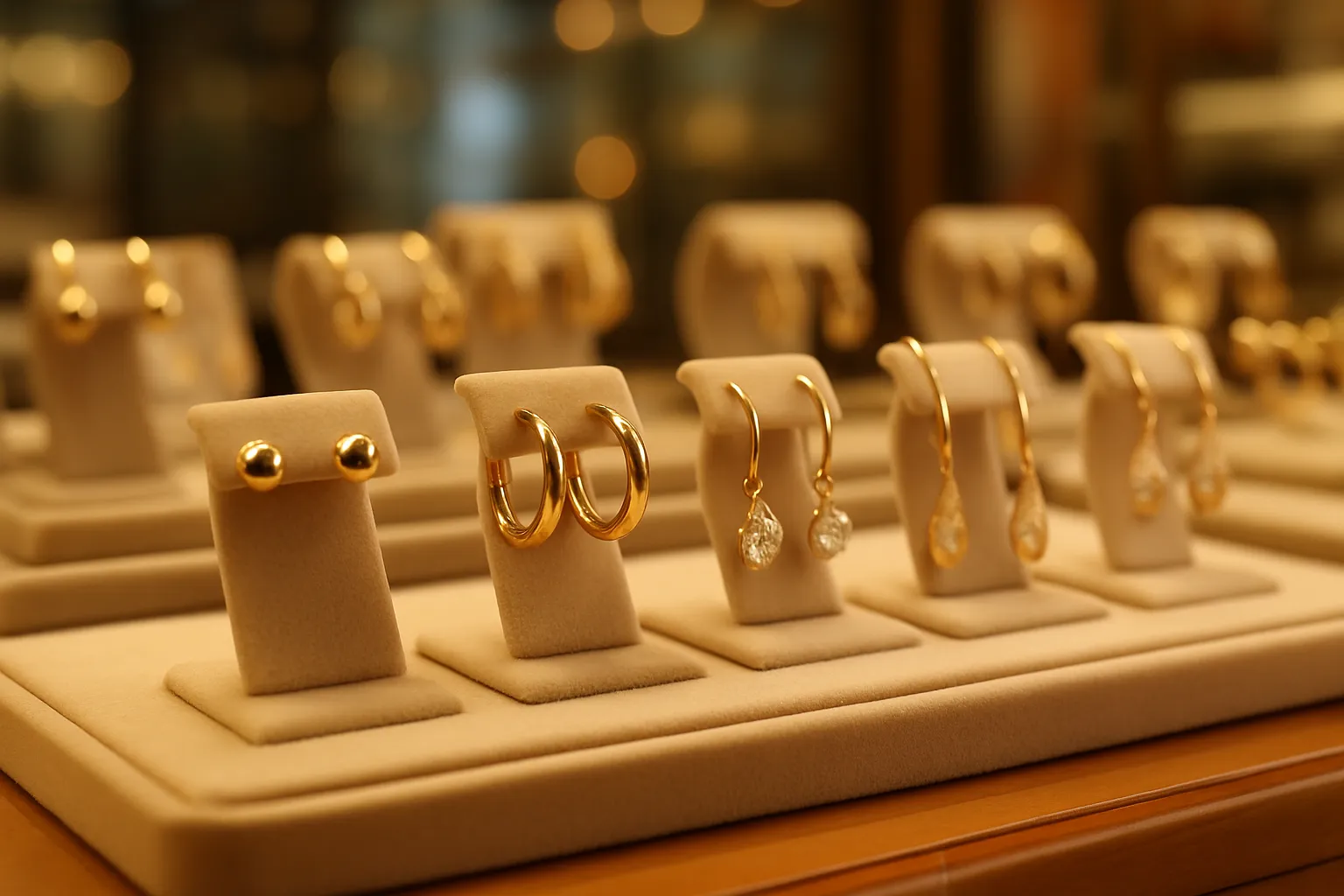 تصویری از گوشواره طلا