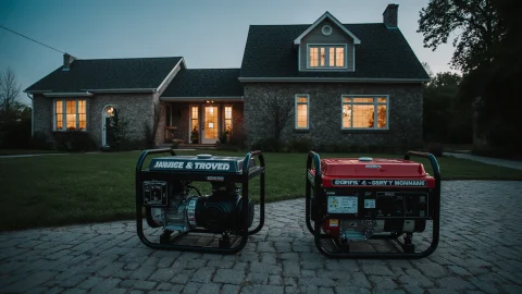 تصویری از موتور برق بنزینی و دیزلی