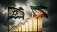 تصویری از افزایش شدید قیمت طلا بعد از حمله اسرائیل به ایران
