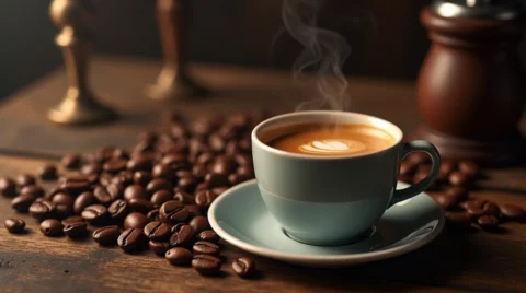 یک فنجان قهوه اسپرسو