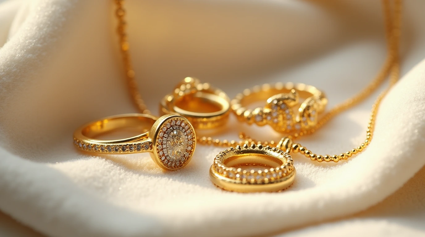 تصویری از طلاهای برق انداخته شده