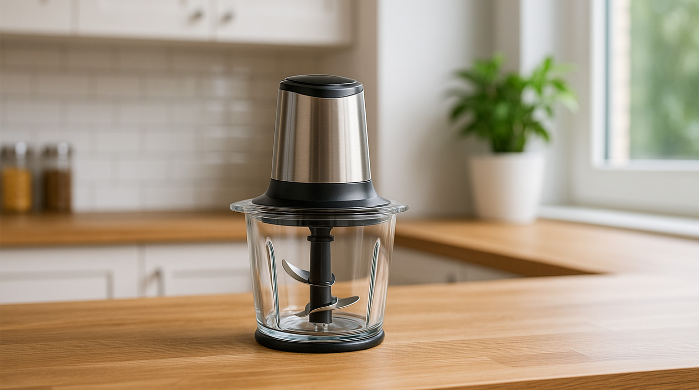 تصویری از یک خردکن تمیز شده