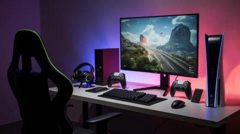 تصویری از لوام جانبی کنسول بازی