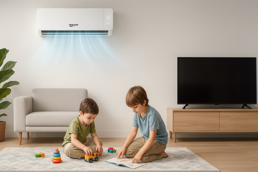 کولر گازی نیکسان 30 هزار سری سانو و مدل AC-30WH410