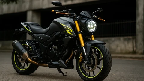 تصویری از اسپرت کردن موتور سیکلت