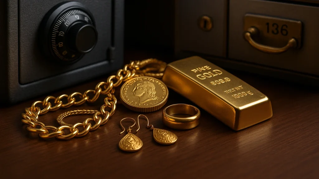 تصویری از محل نگهداری طلا
