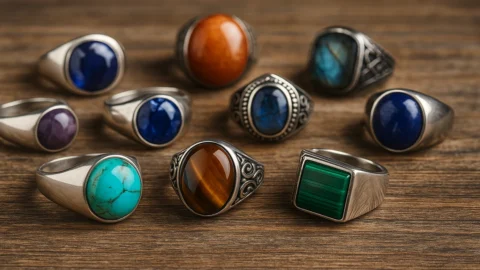 تصویری از بهترین سنگ ها برای انگشتر مردانه