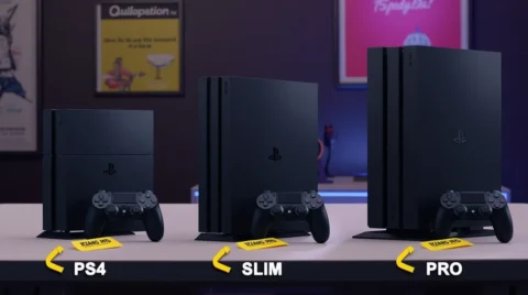 تصویری از انواع ps4