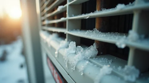 تصویری از علت برفک زدن کولر گازی