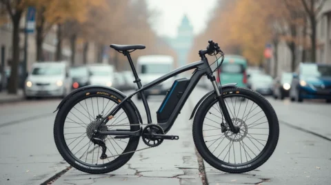 تصویری از سبک ترین دوچرخه برقی جهان