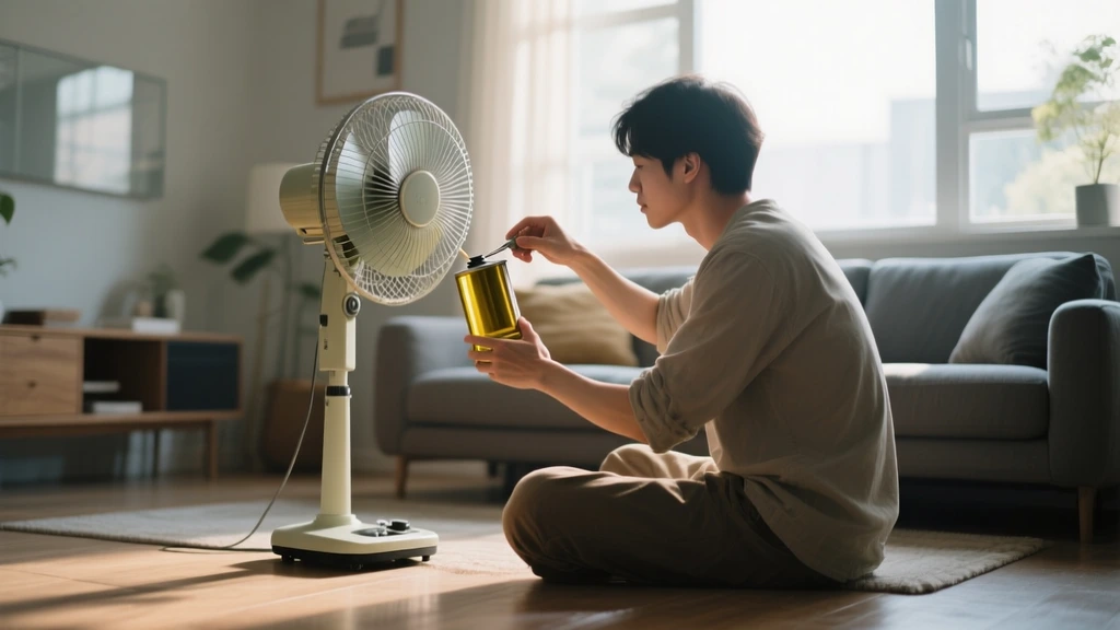 علت نچرخیدن پنکه ایستاده به چپ و راست- روغن کاری