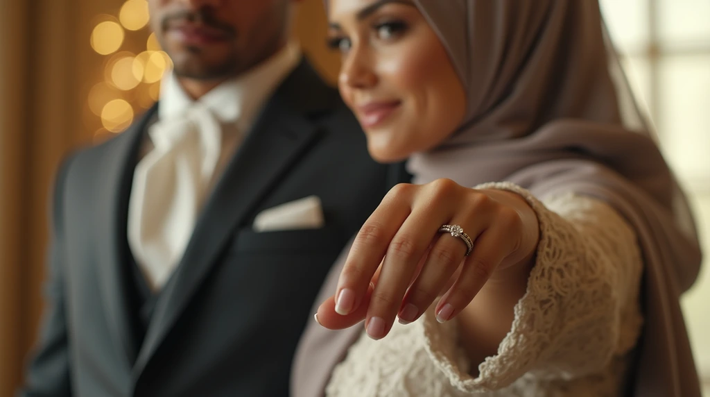 تصویری از بهترین مدل حلقه ازدواج در دست عروس