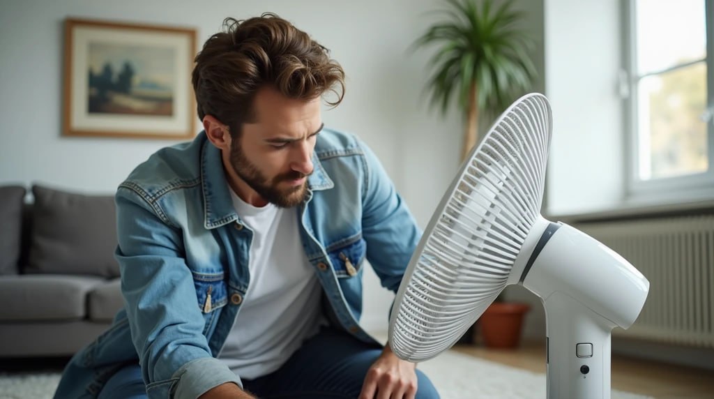 حل مشکل نچرخیدن پنکه ایستاده به چپ و راست
